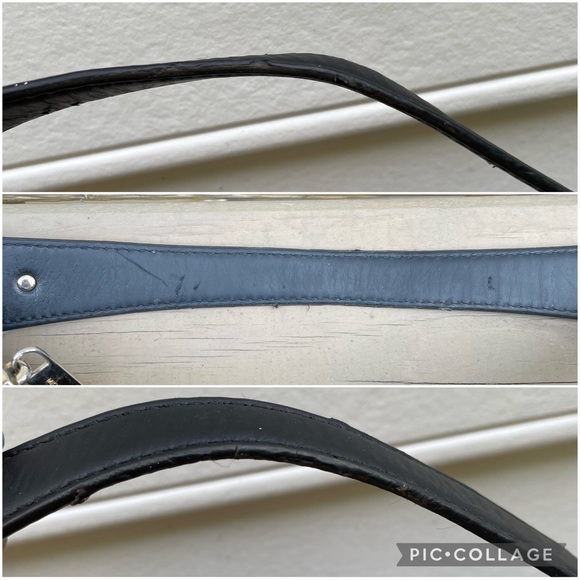 Michael Kors Isabella Black Leather Medium Shoulder Bag Purse - Picture 9 of 15